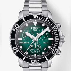TISSOT SEASTAR 1000 QUARTZ CHRONOGRAPH-new/never warn with plastic